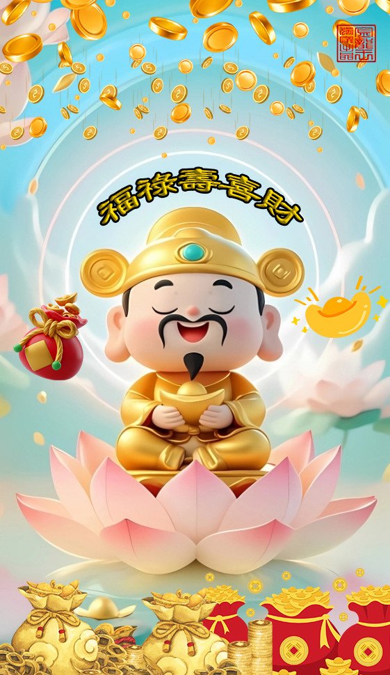 福祿壽喜財｜Happiness, Prosperity, Longevity, Joy, Wealth