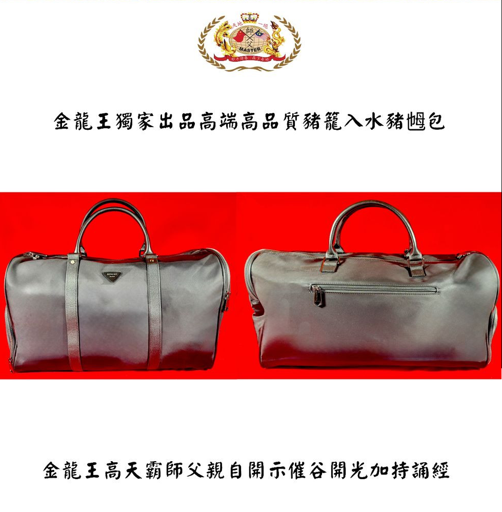 高贵高端特强猪笼入水手提猪乸包 Elegant & extra-strength Wealth-roll-in handbag