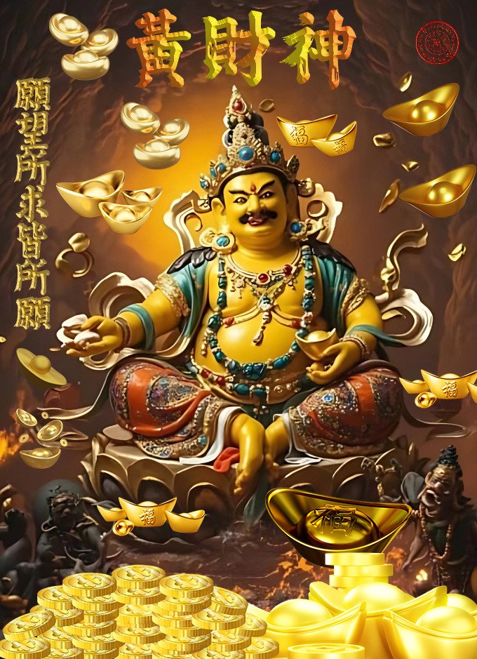 黃財神願望所求皆所願电子符