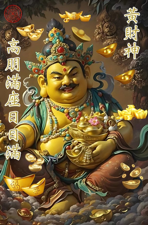 黃財神高朋滿座日日滿电子符